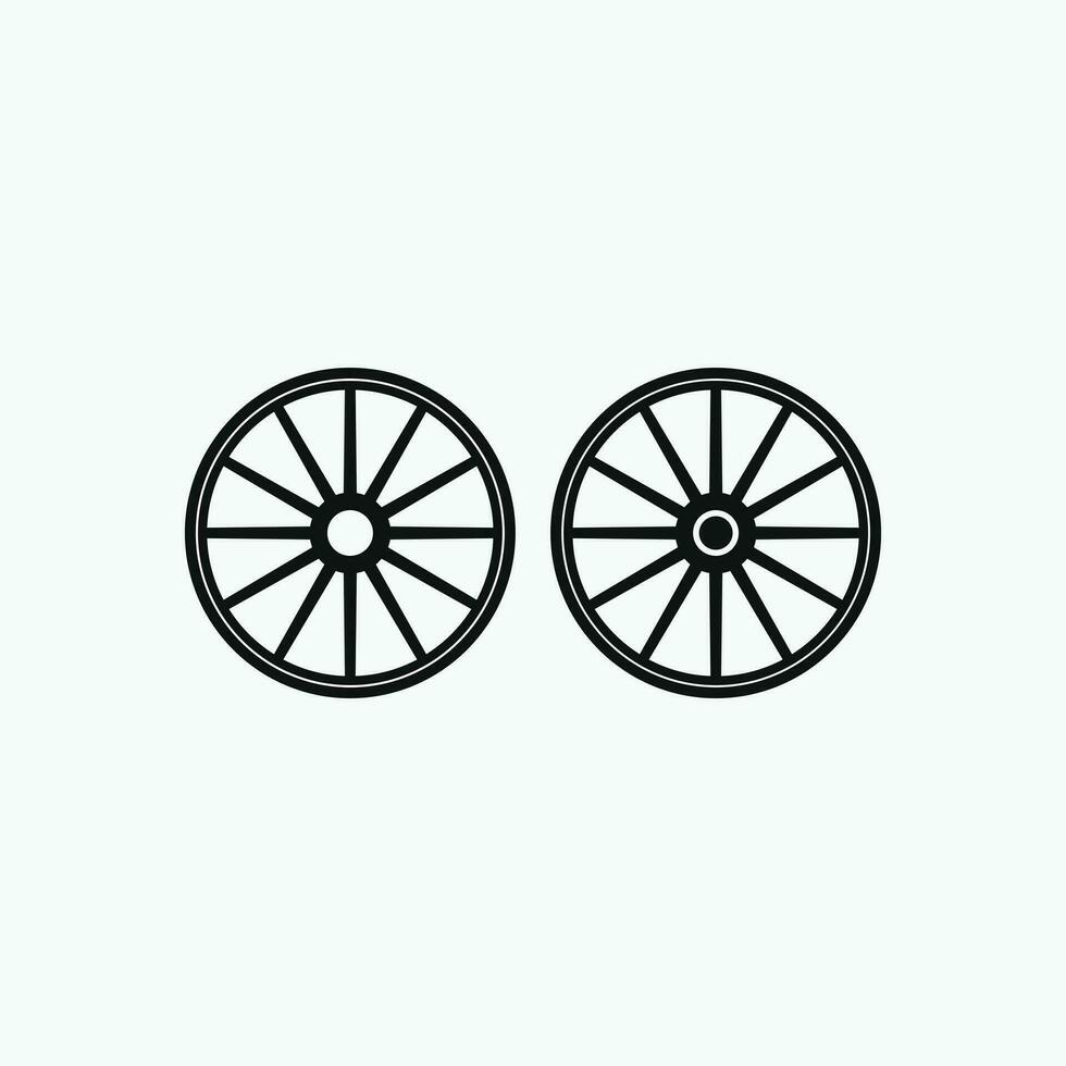 Wheel icon vector design on white background