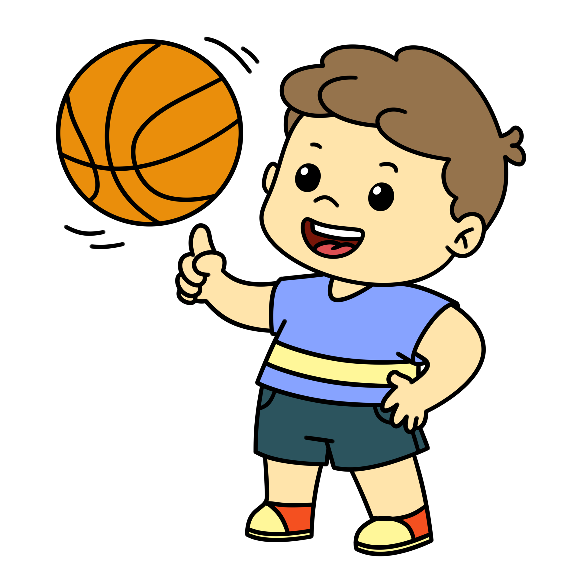 Cute Kid Boy Play Basketball Cartoon 28116641 PNG cute-kid-boy-play-basketball-cartoon-28116641-png