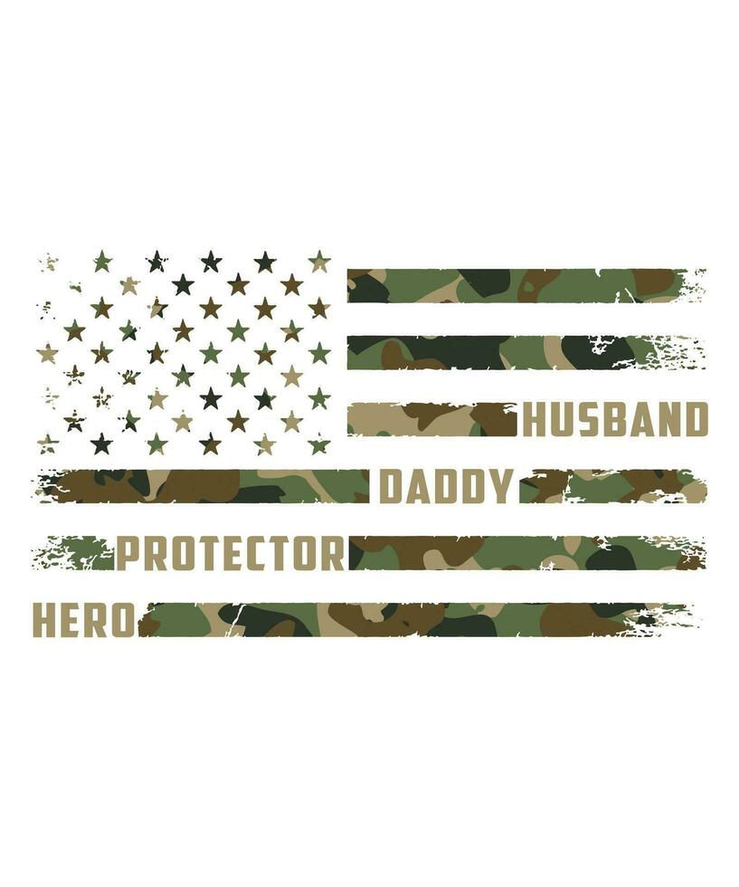 HUSBAND DADDY PROTECTOR HERO vector