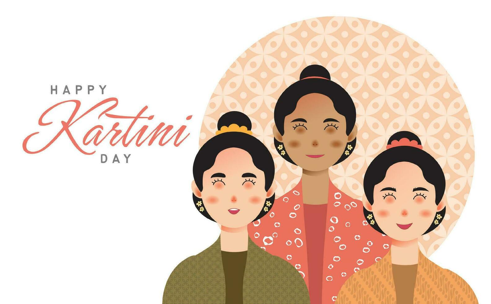 Happy Kartini Day Celebration vector