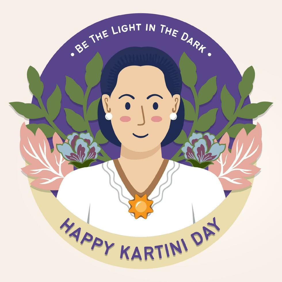 Happy Kartini Day Celebration vector