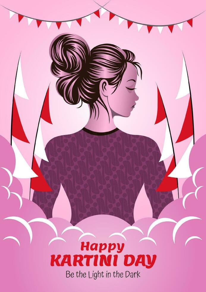 Happy Kartini Day Celebration vector