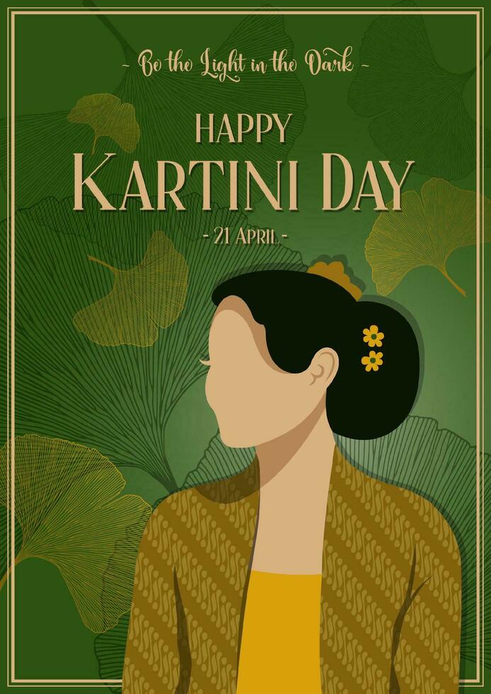 Happy Kartini Day Celebration vector