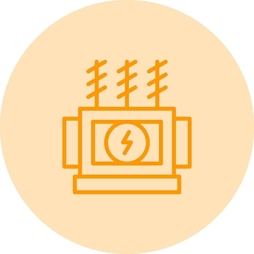 Power Transformer Vector Icon