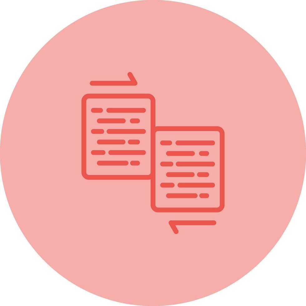 Document Merge Vector Icon