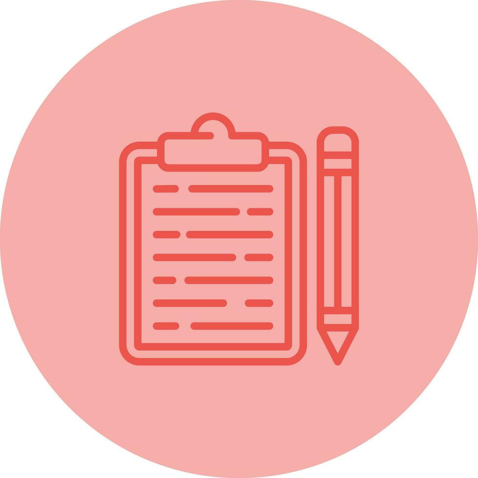 Clipboard with pencil Vector Icon