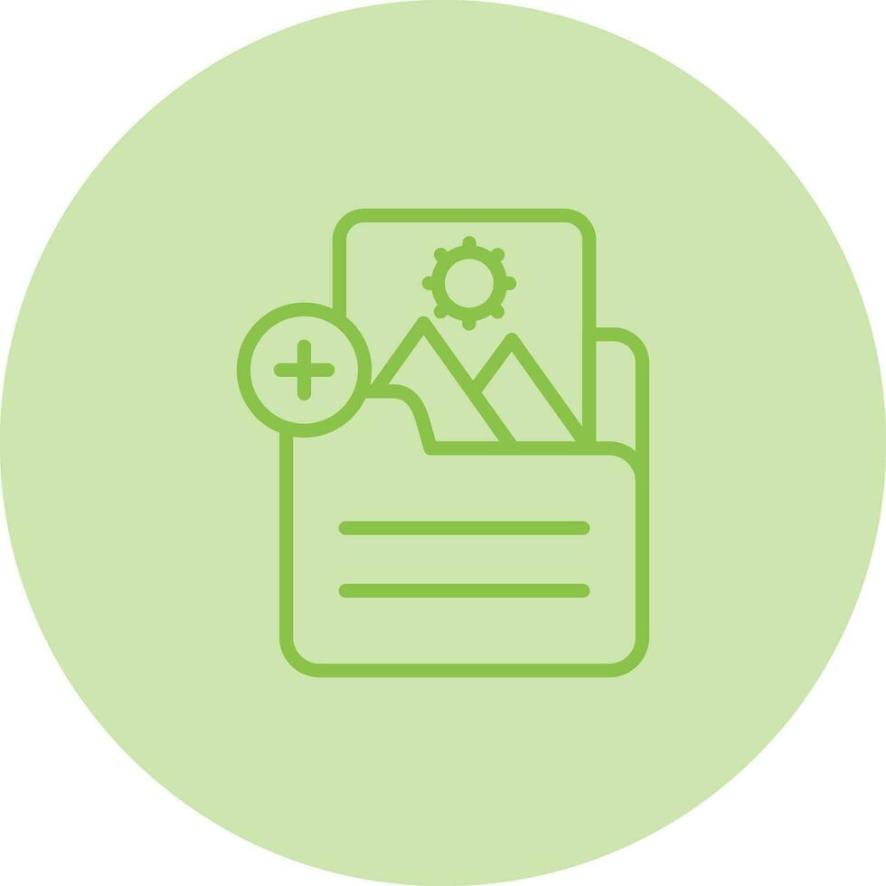 Document Insert Image Vector Icon