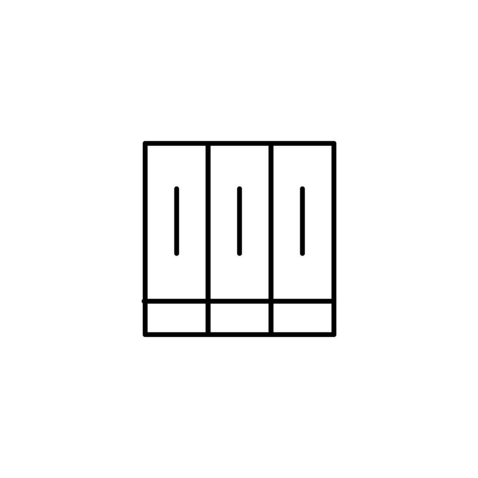 Documents Vector Symbol for Adverts. Perfect for web sites, books, stores, shops. Editable stroke in minimalistic outline style