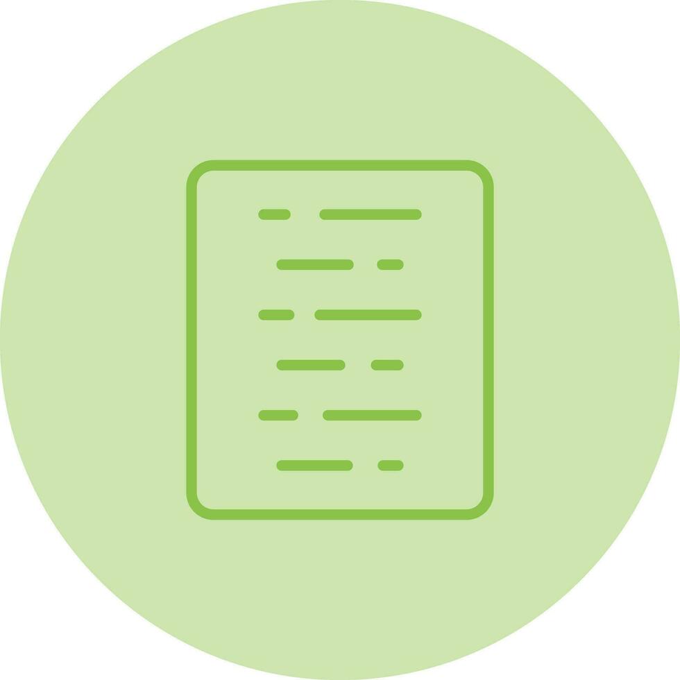 Document Align Center Vector Icon