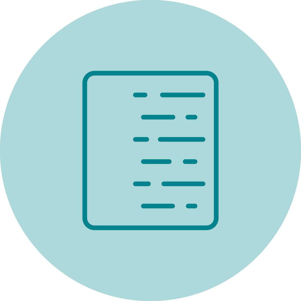 Document Align Right Vector Icon