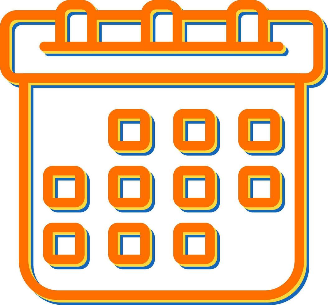 icono de vector de calendario