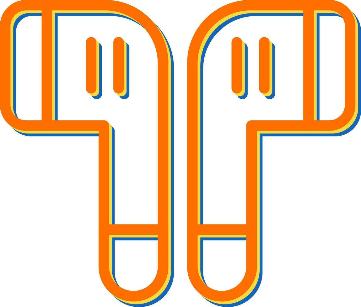 inalámbrico auriculares vector icono