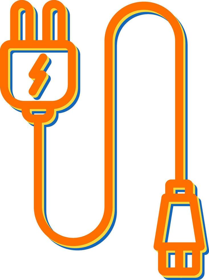Monitor Cable Vector Icon