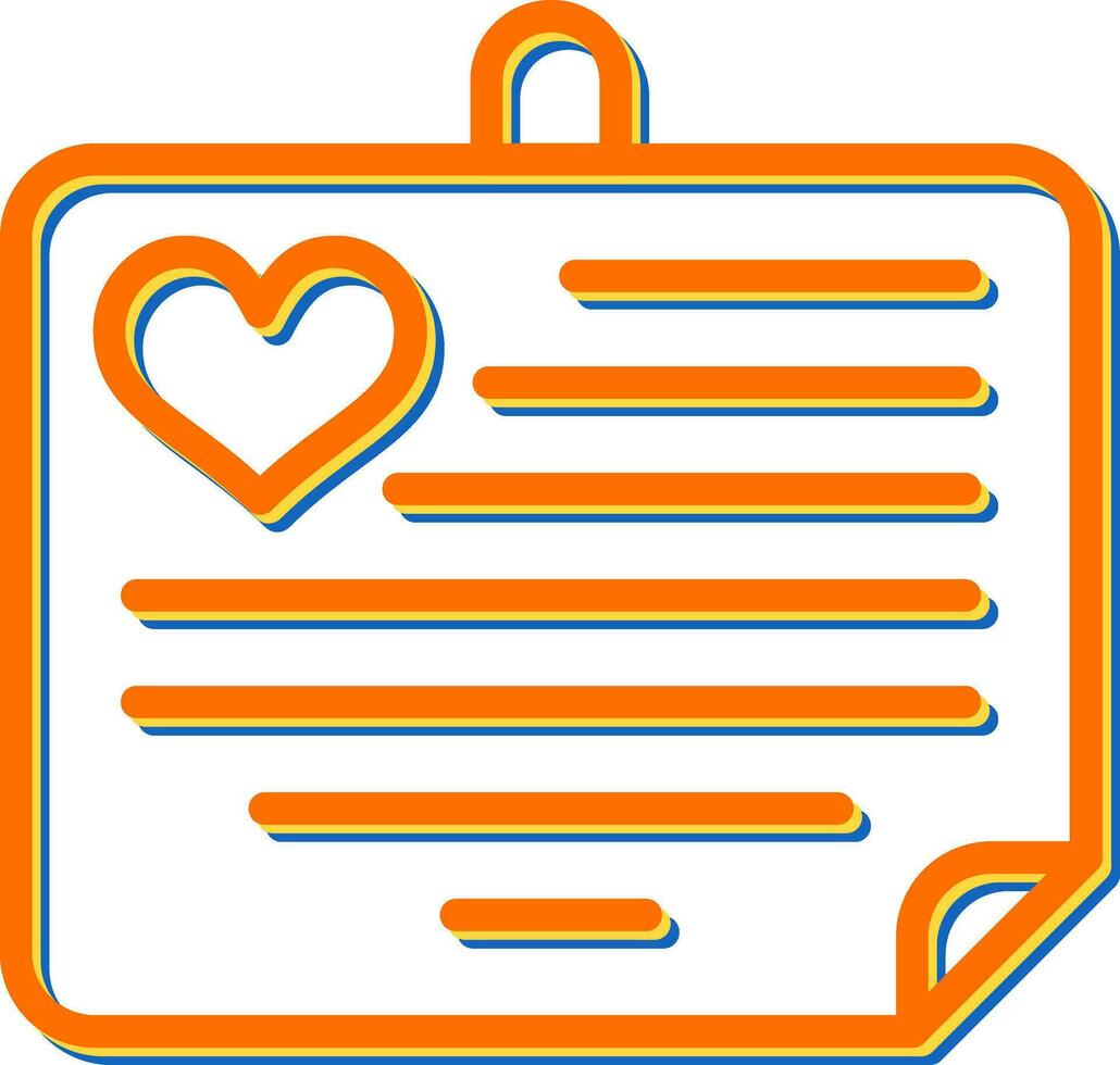 Love notes Vector Icon