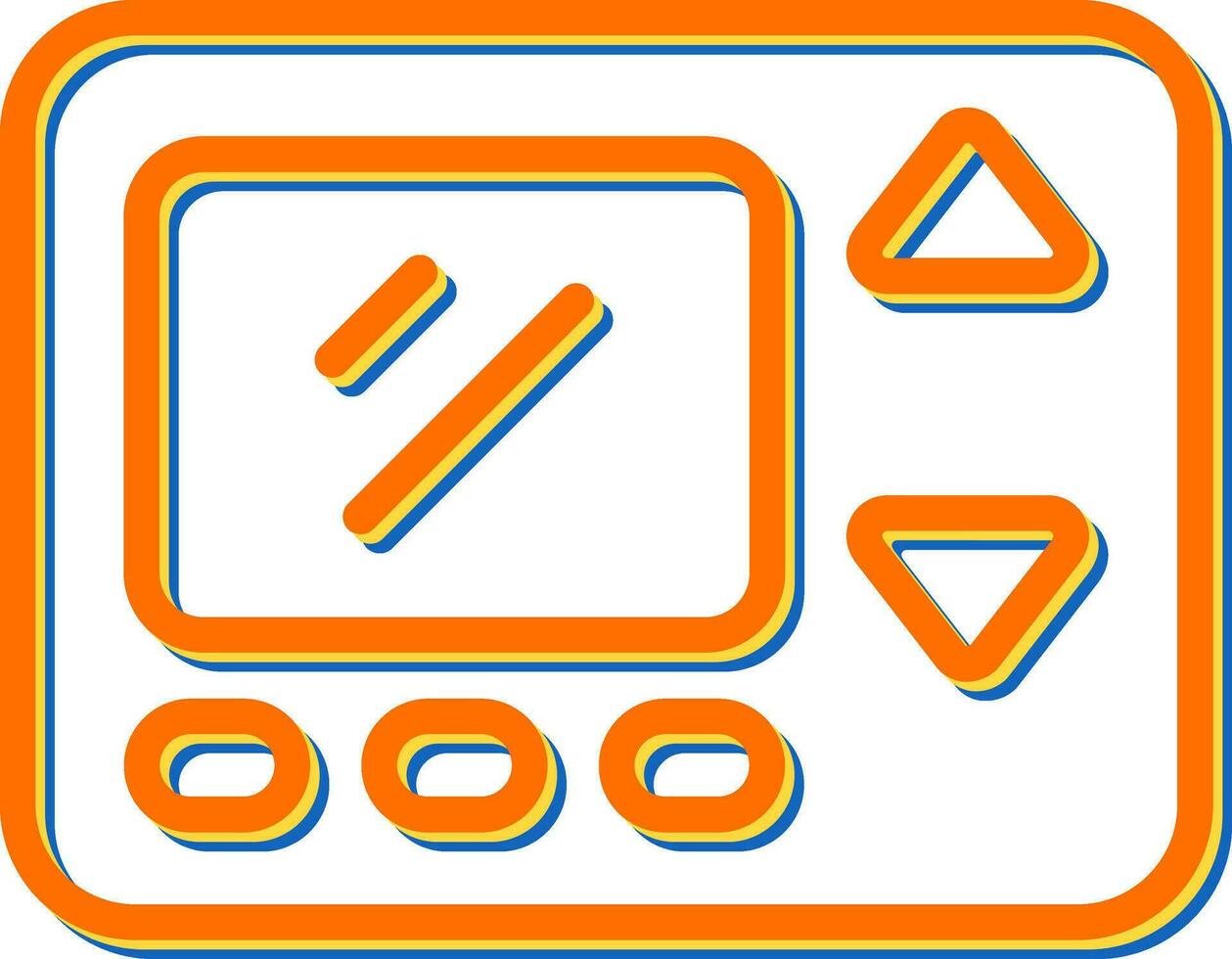 icono de vector de termostato inteligente