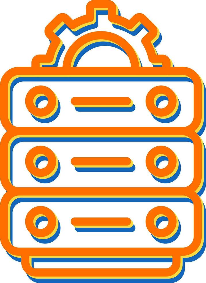 Data Center Maintenance Vector Icon