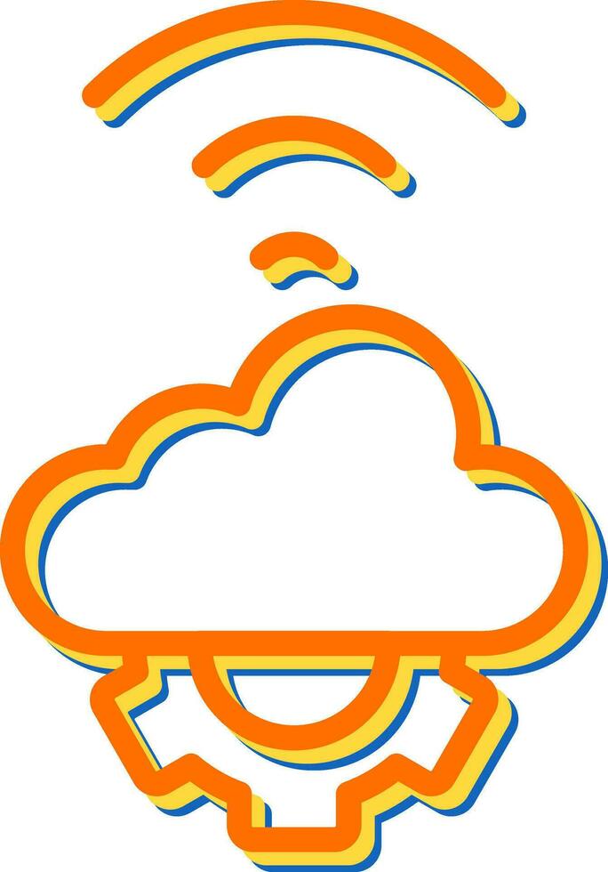 Cloud Automation Vector Icon