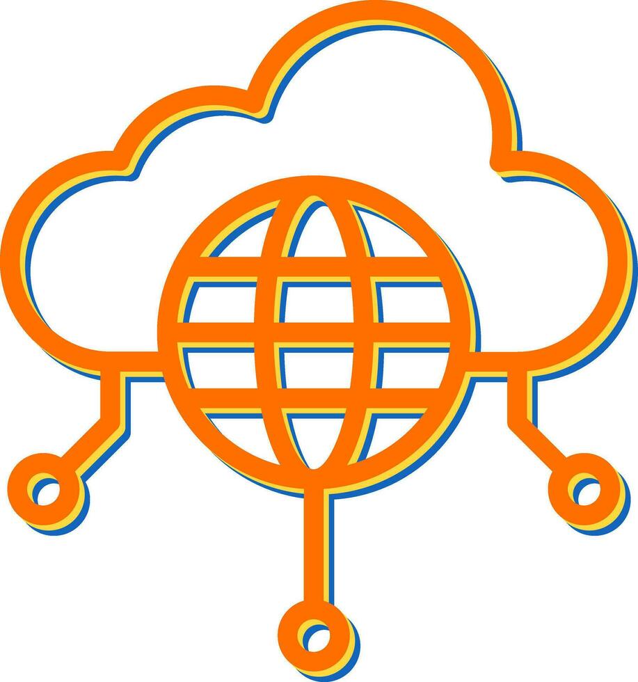 Public Cloud Vector Icon