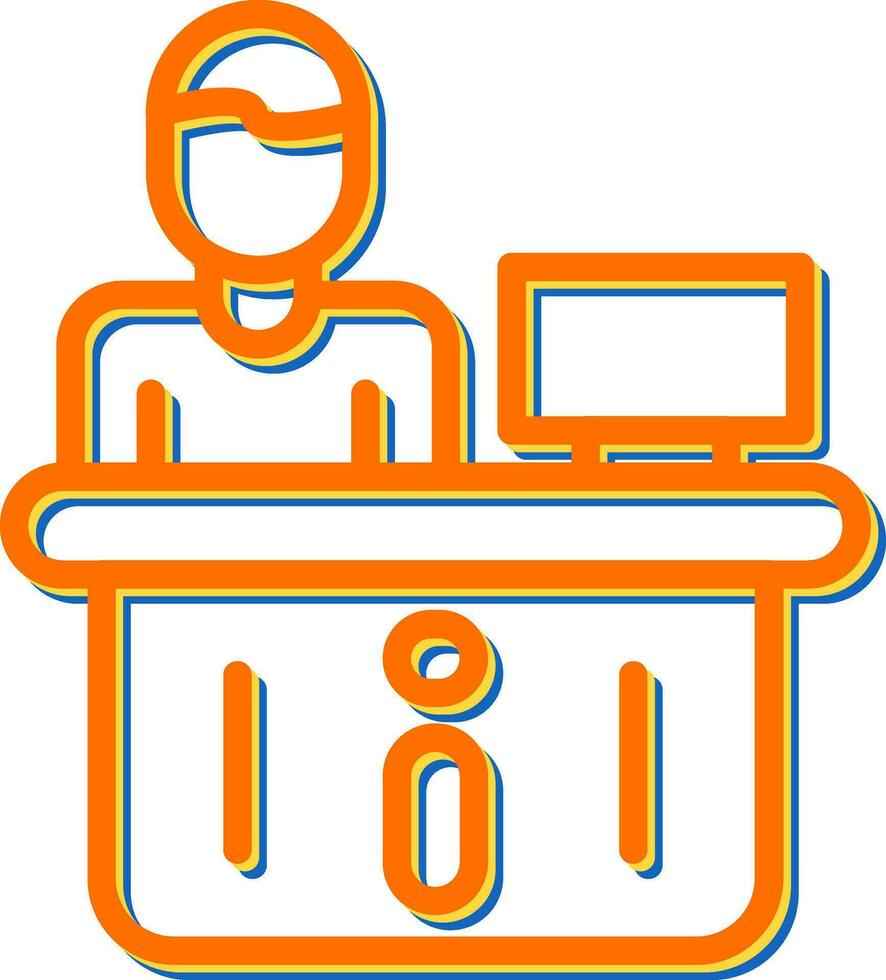 Information Desk Vector Icon