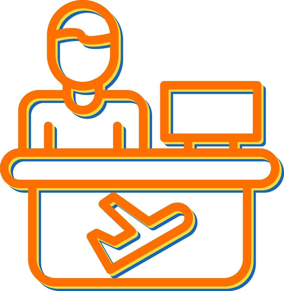 Travel Agent Vector Icon