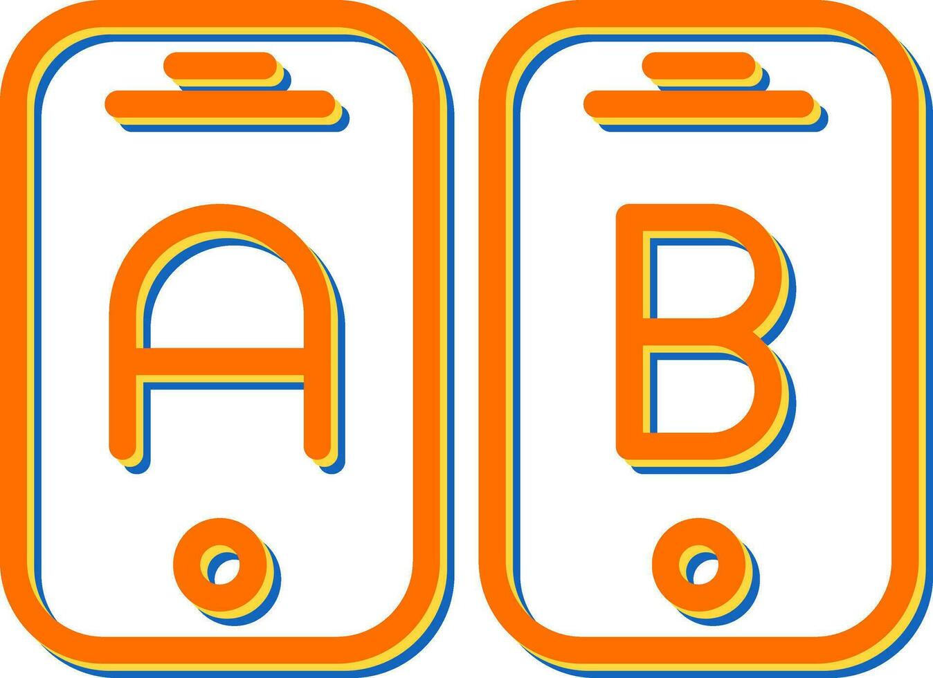 A B Testing Vector Icon