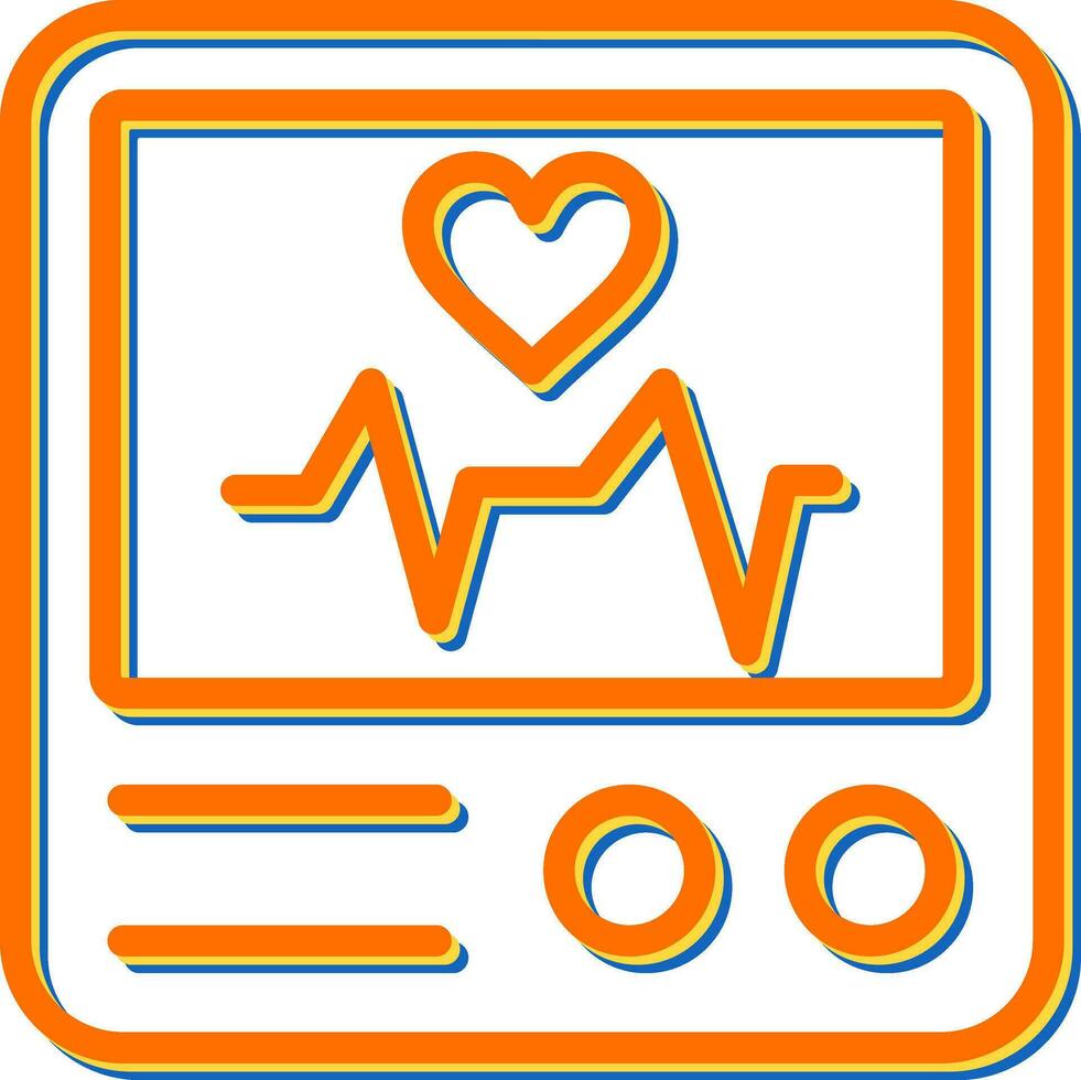 Heart Rate Monitor Vector Icon