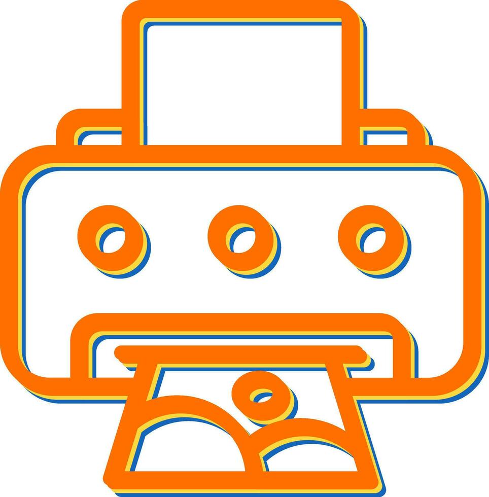 Photo Printer Vector Icon