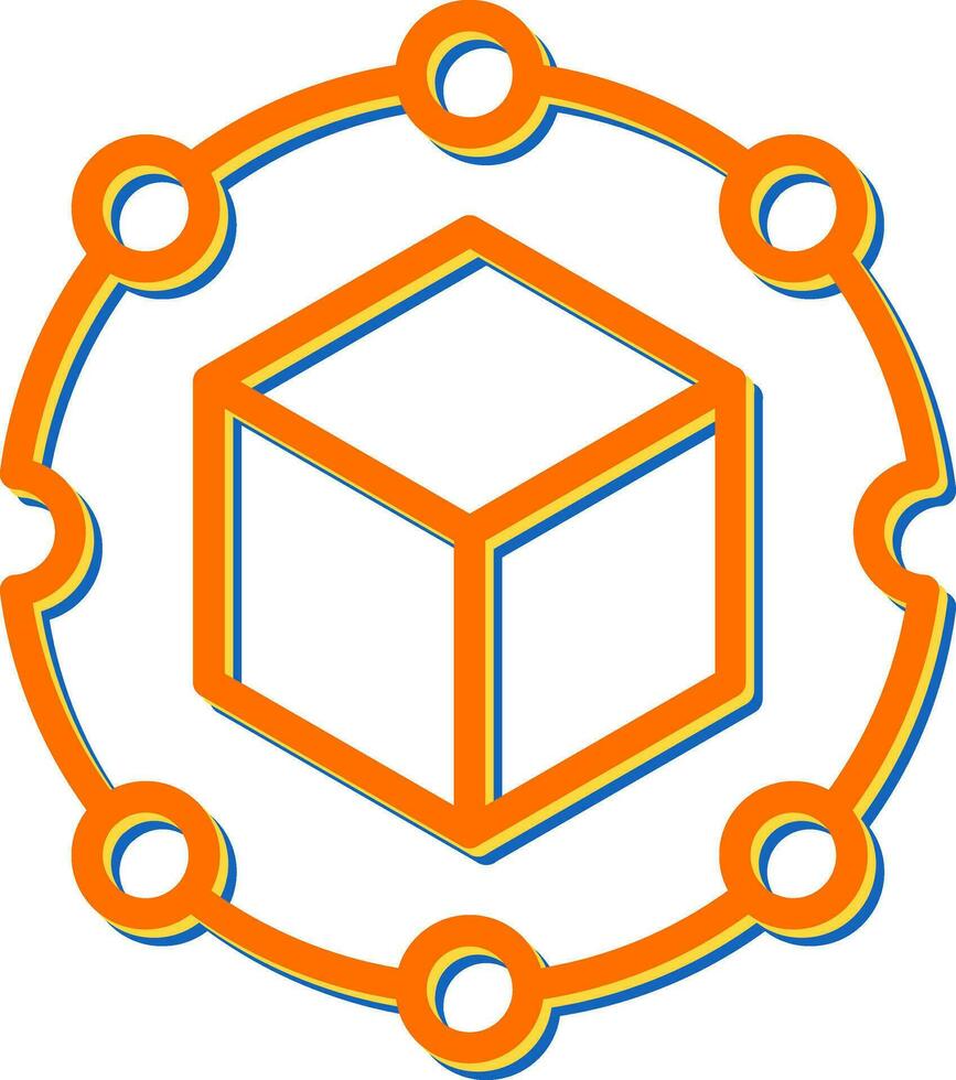 Blockchain Analytics Vector Icon