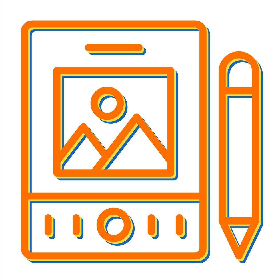 Pen Tablet Vector Icon