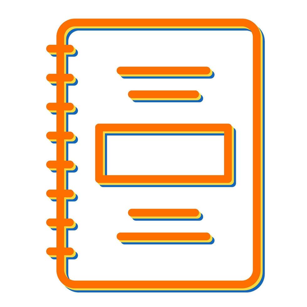 Notebook Vector Icon