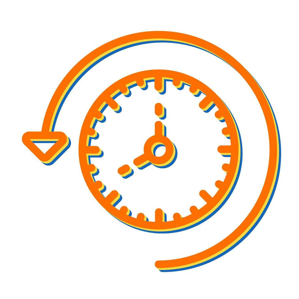 Time Past Vector Icon