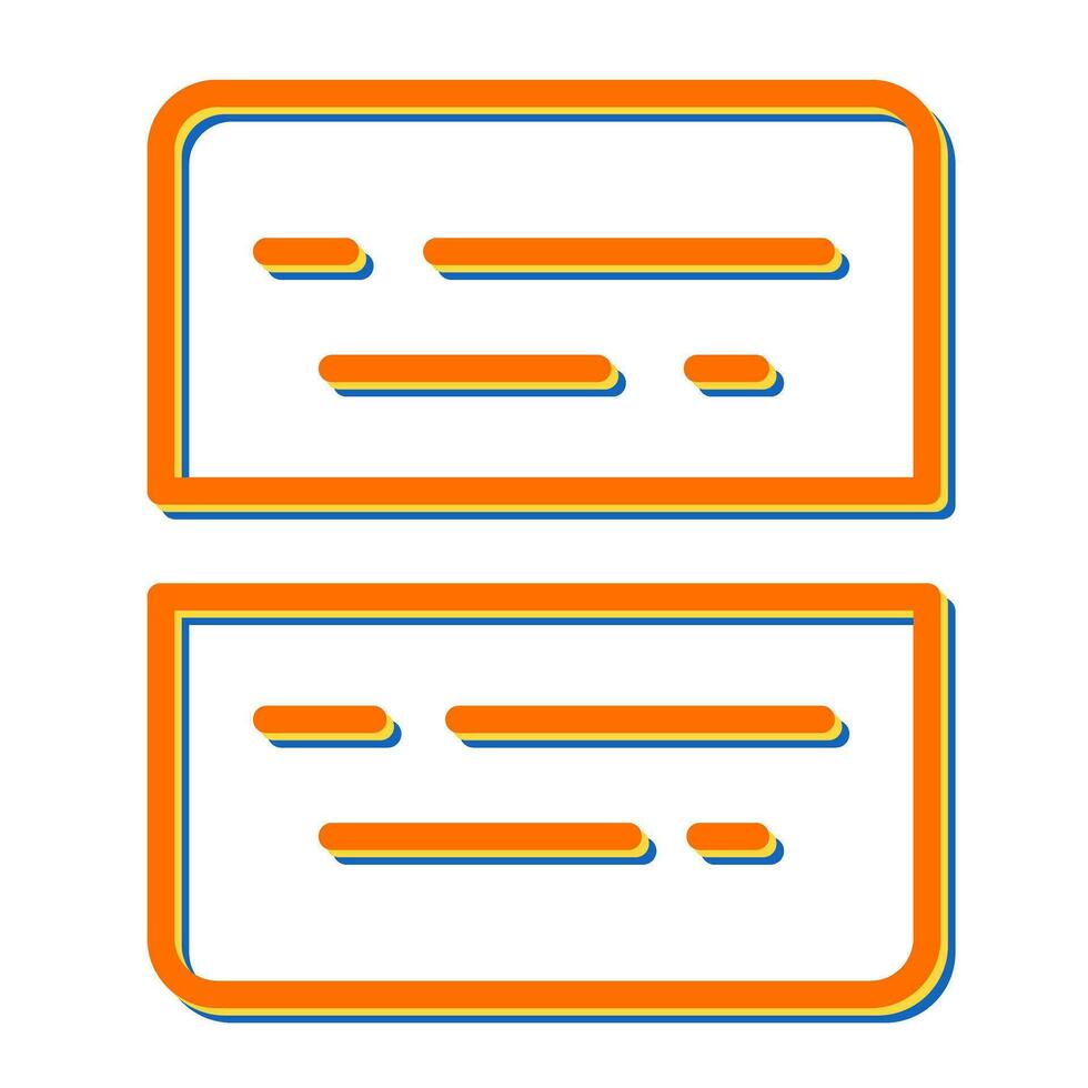 Document Split Vector Icon