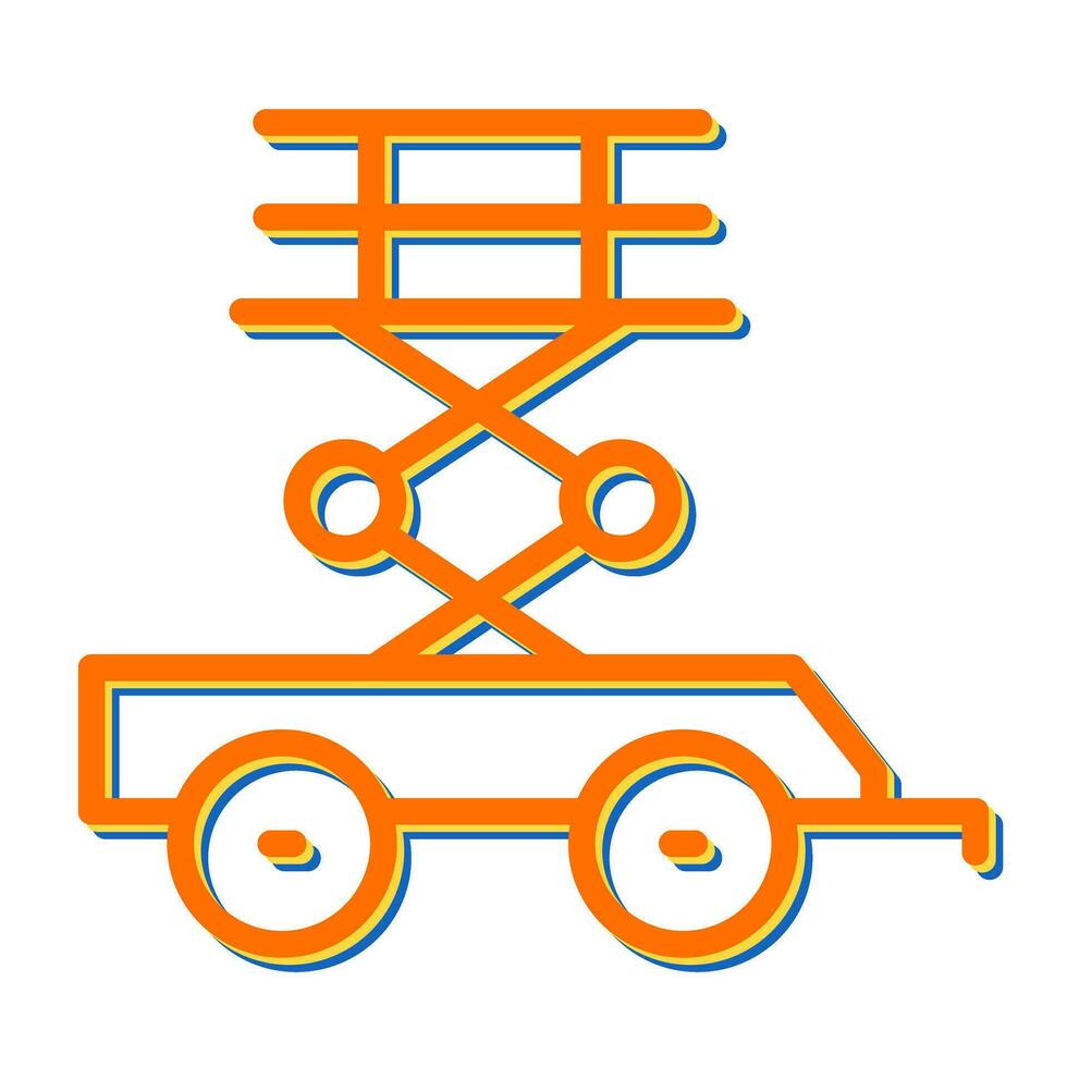 Scissor Lift Vector Icon