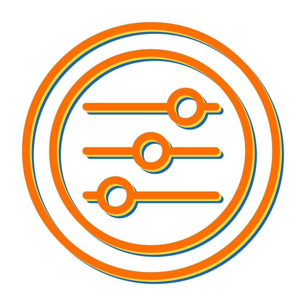 Settings Sliders Vector Icon