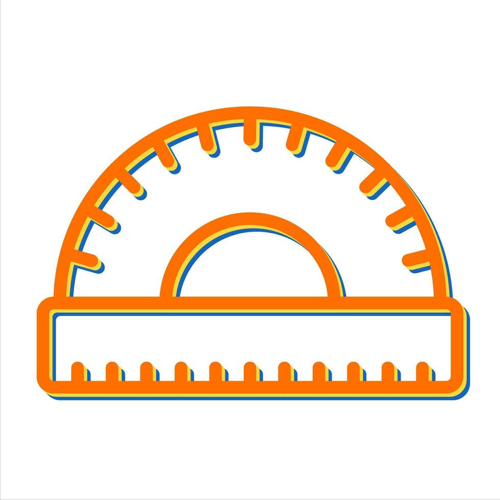 Protractor Vector Icon