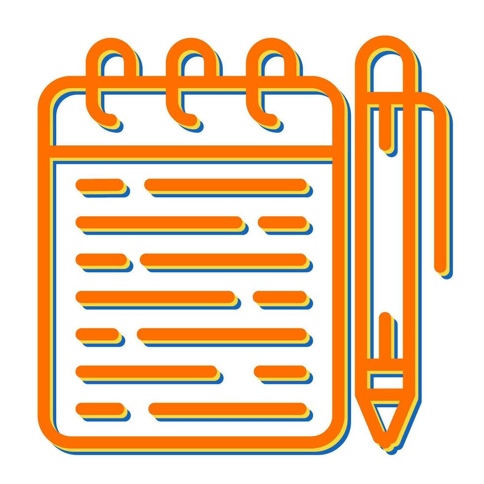 Memo pad Vector Icon