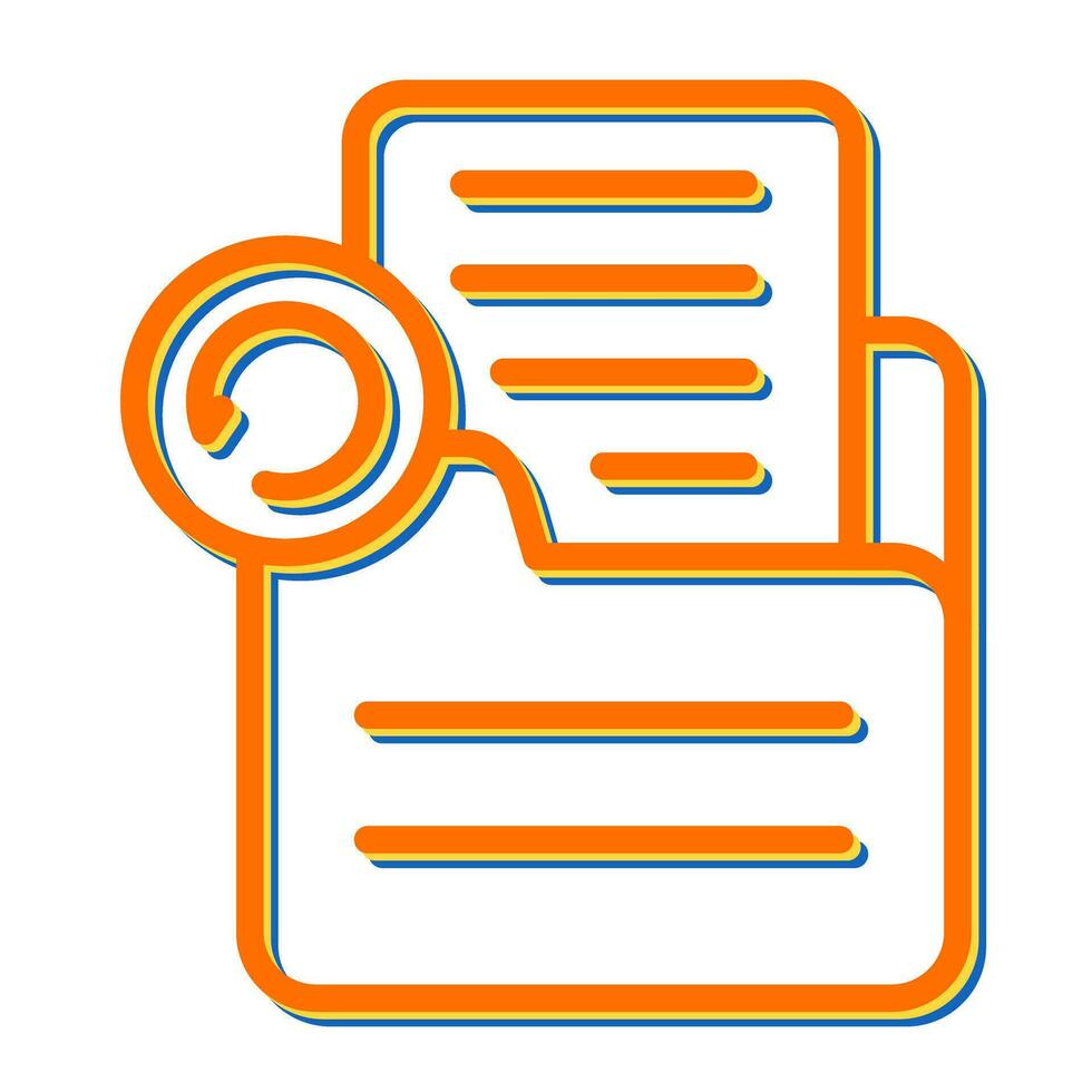 Document Undo Vector Icon