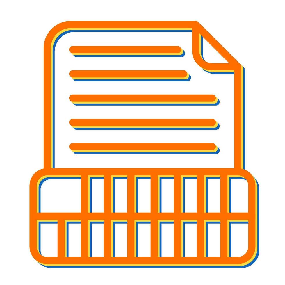 Document Insert Table Vector Icon