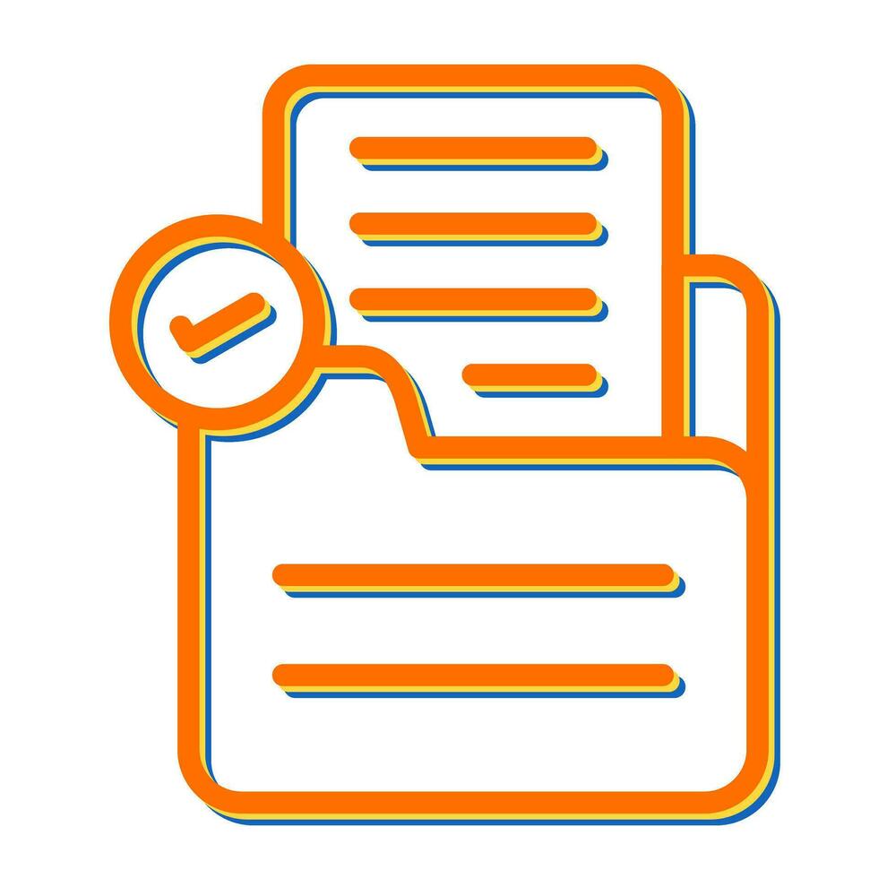 Document Check Vector Icon