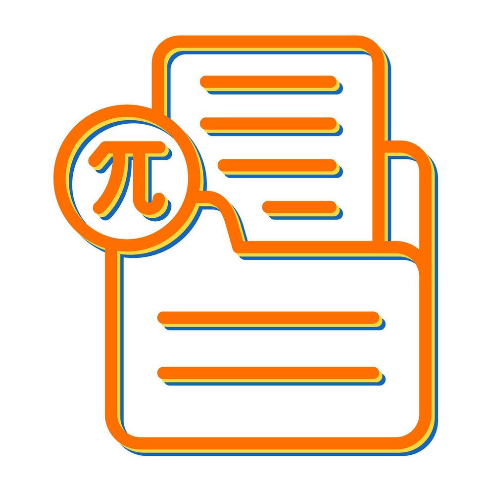 Document Insert Formula Vector Icon