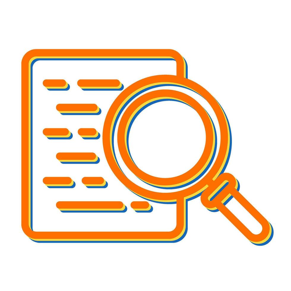 Document Search Vector Icon