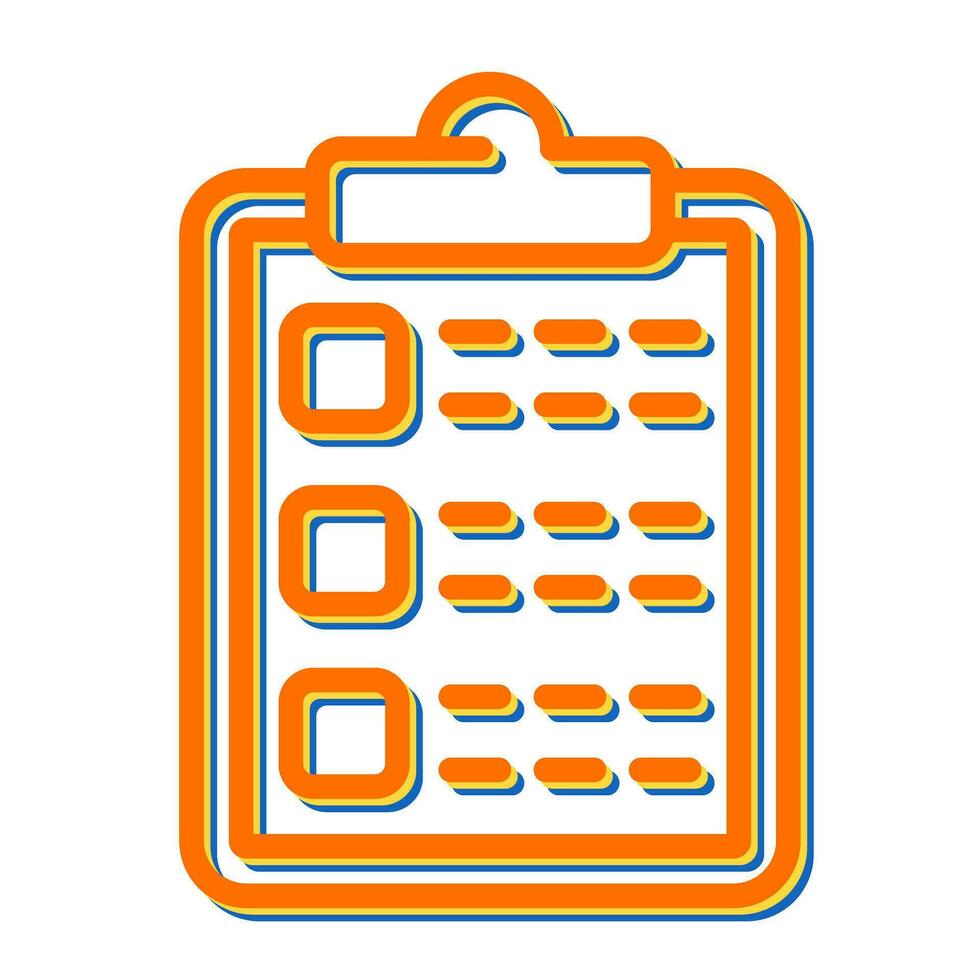 Clipboard with clipboard Vector Icon