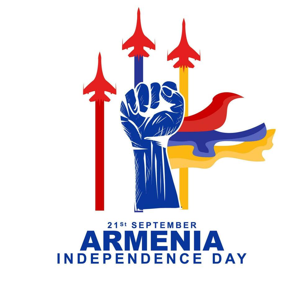 Armenian Independence Day is celebrated on September 21st. Vector