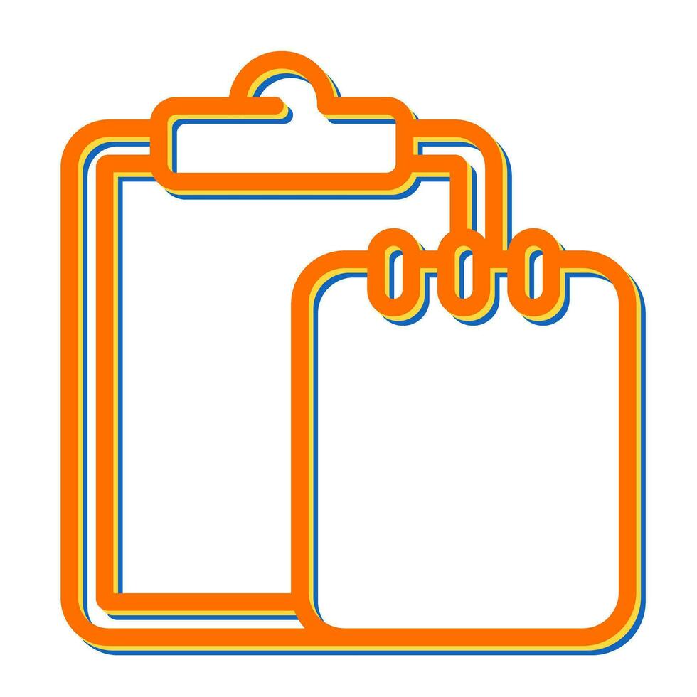 Task list with writing pad Vector Icon