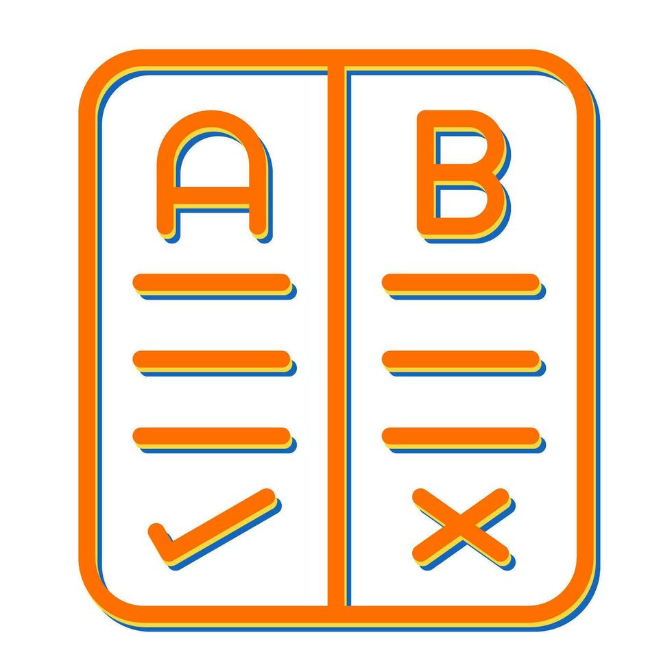 Pros And Cons Vector Icon