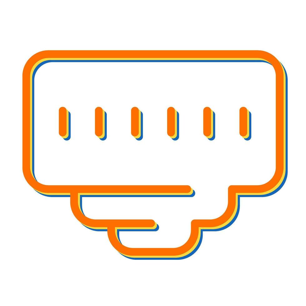 Ethernet Port Vector Icon