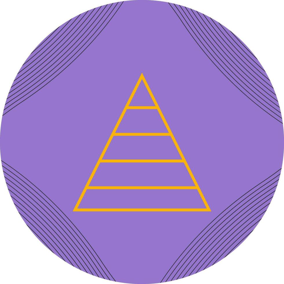 Pyramid Graph Vector Icon