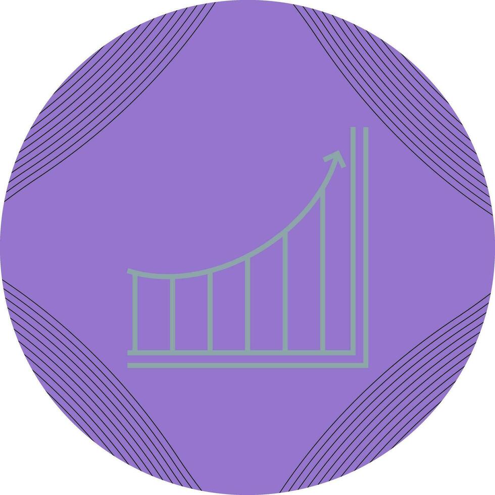 Increasing Graph Vector Icon