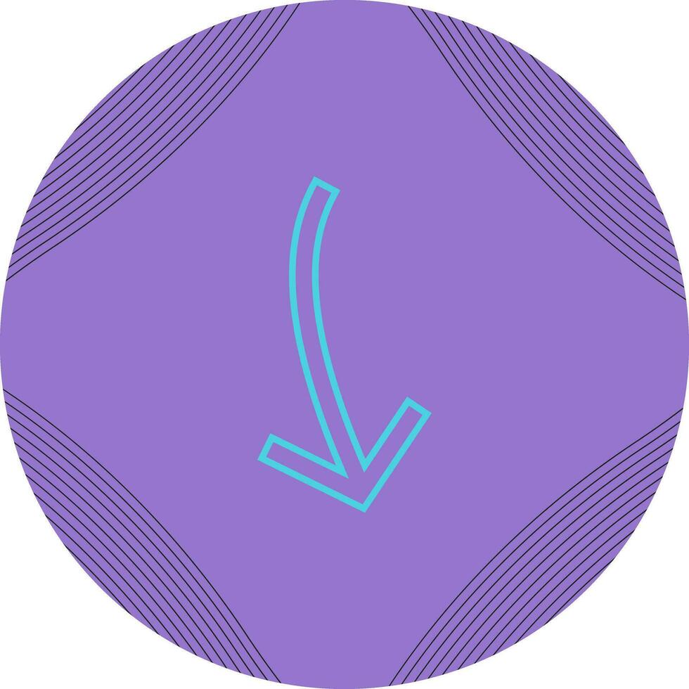 Arrow Pointing Down Vector Icon