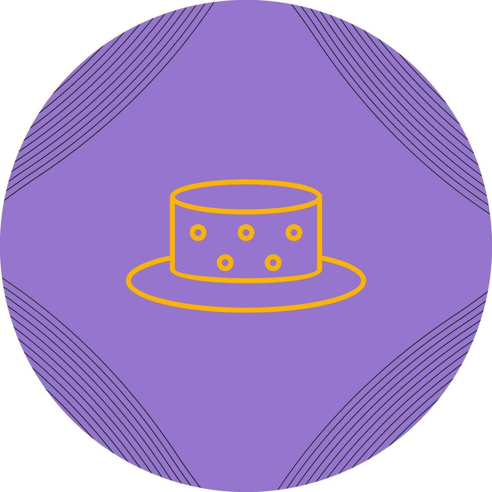 icono de vector de sombrero